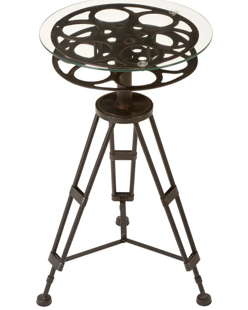 Metal & Glass Accent Table - Black image