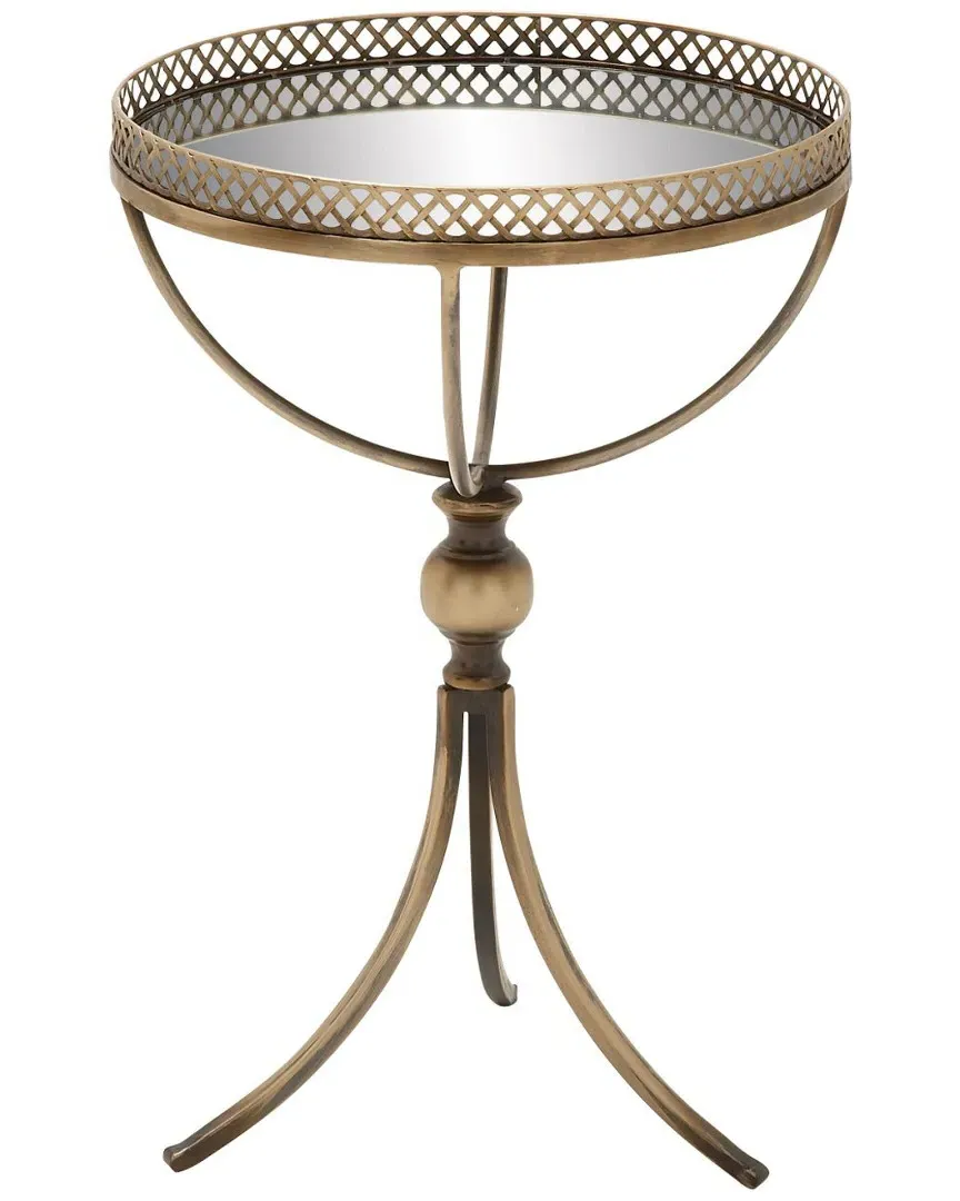 Metal Mirror Accent Table - Natural image