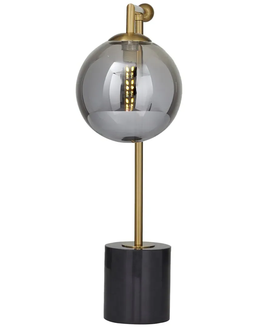 Metal Orb Desk Lamp - Silver image