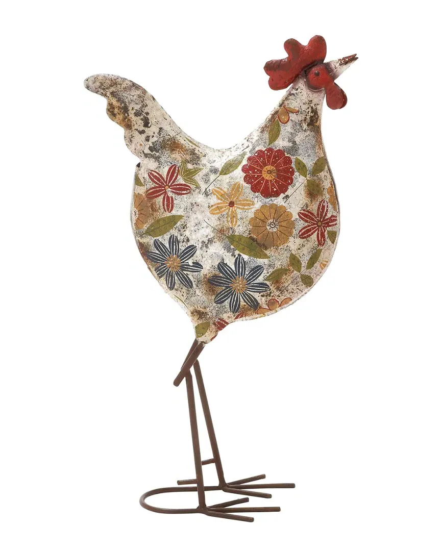 Metal Rooster - White, Iron image