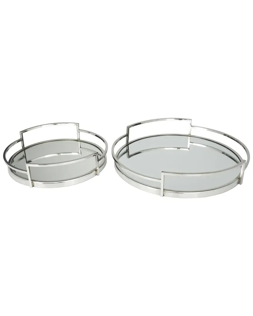 Metal Tray Set - Silver, Stainless Steel