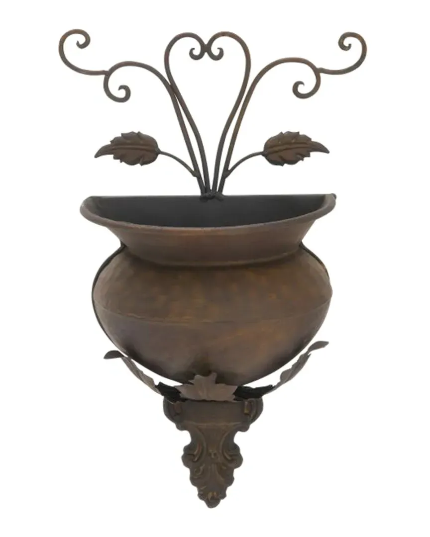 Metal Wall Planter - Dark Bronze, Iron image