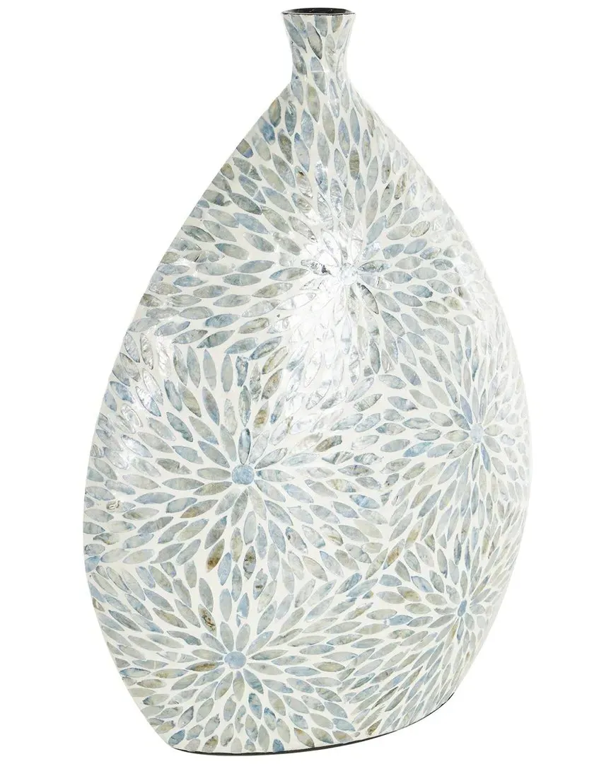 Mother-of-Pearl Shell Vase - Blue image