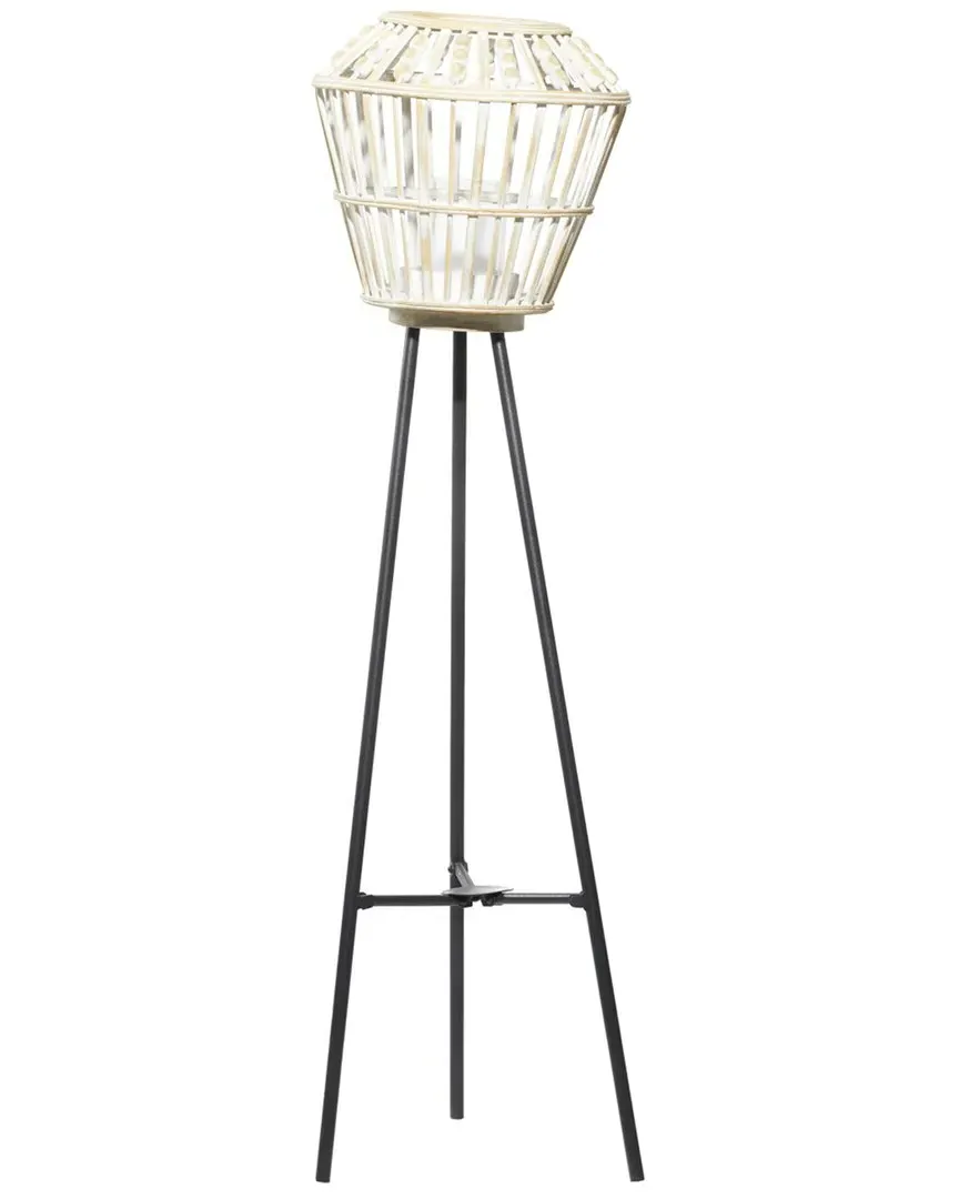 Natural Lantern - White, Iron