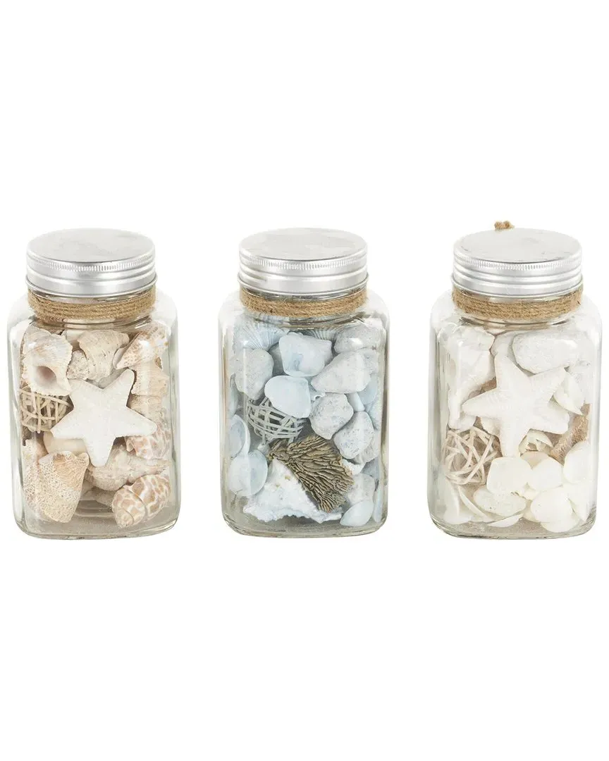 Nautical Glass Orbs & Vase Filler Set - Clear image