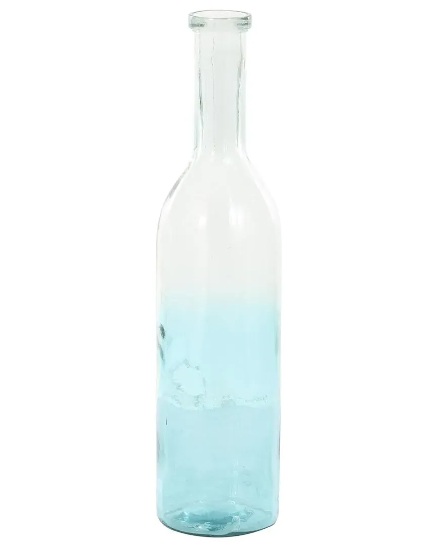 Nautical Recycled Glass Vase - Teal