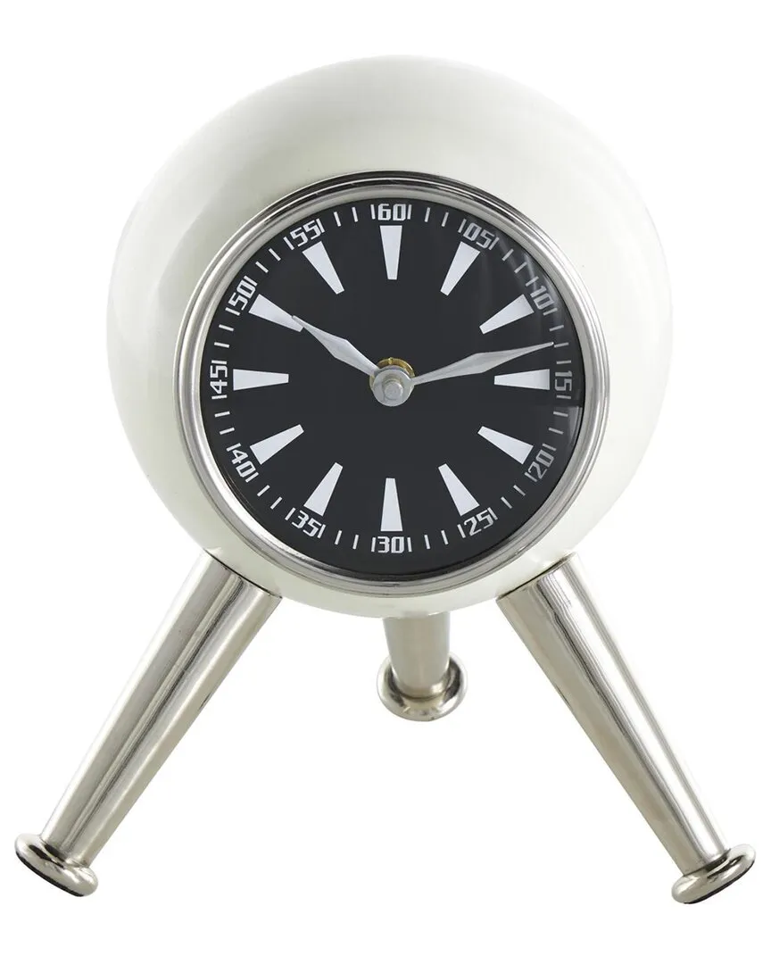 Orb Decorative Clock - Silver, Aluminum image