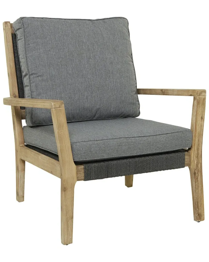 Outdoor Chair - Dark Grey, Wood