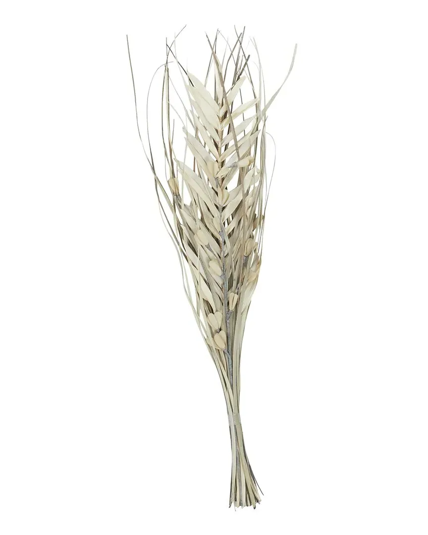 Palm Leaf Tall Grass Dried Plant Bouquet - Beige