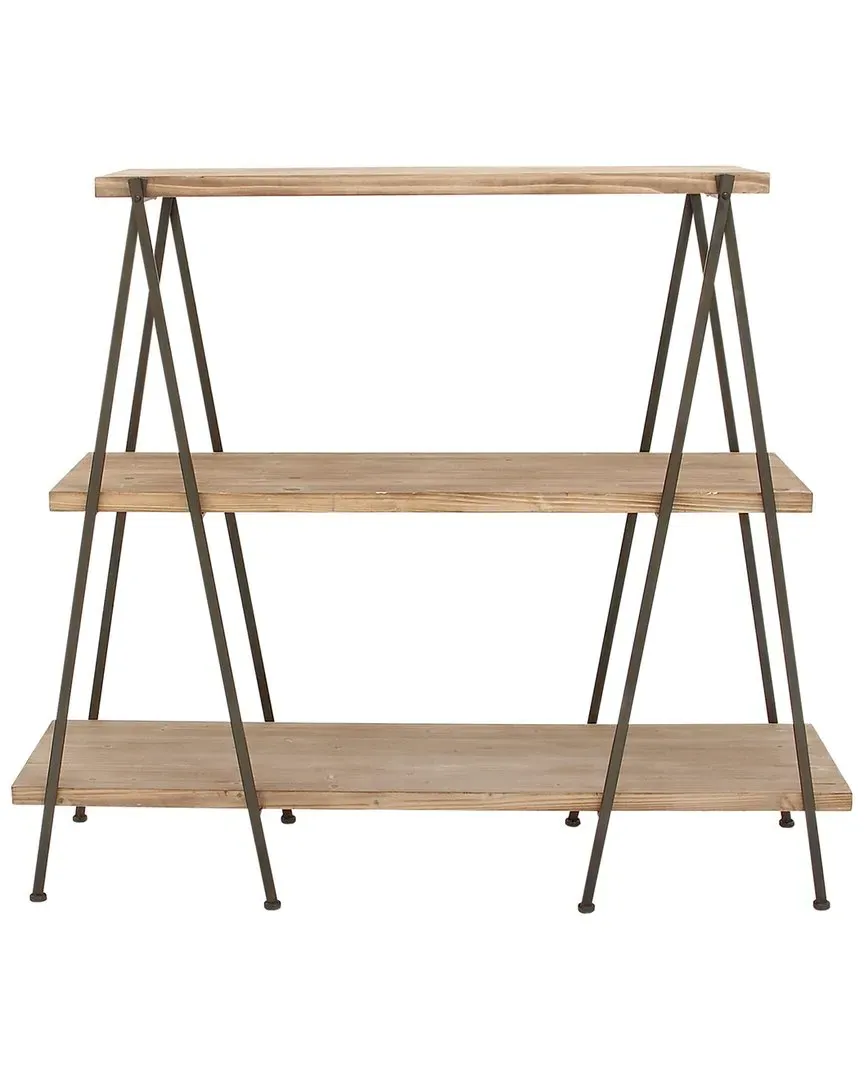 Peyton Lane 3-Shelf Shelving Unit - Brown, Fir image