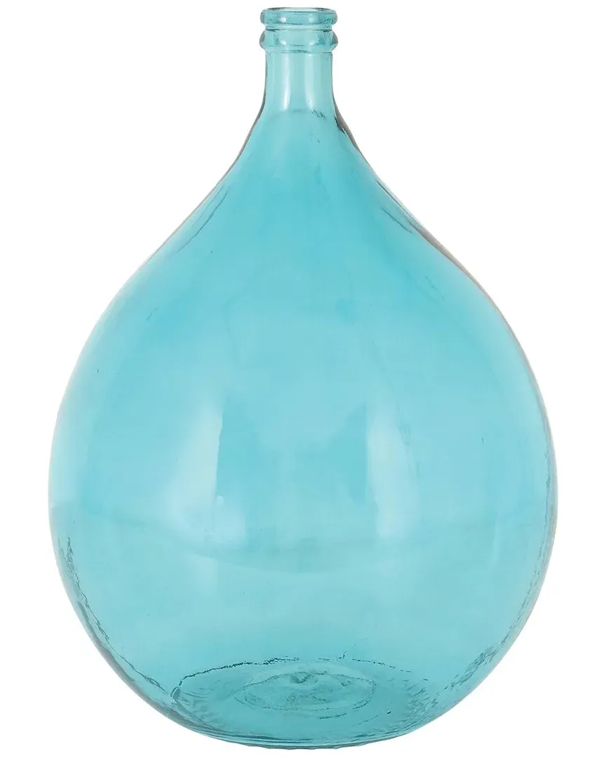 Peyton Lane Teardrop Glass Vase - Turquoise image