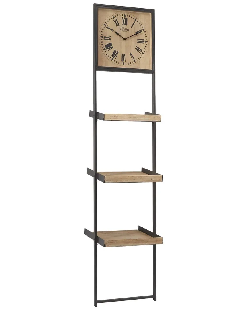 Peyton Lane Wall Shelf - Brown, Wood image
