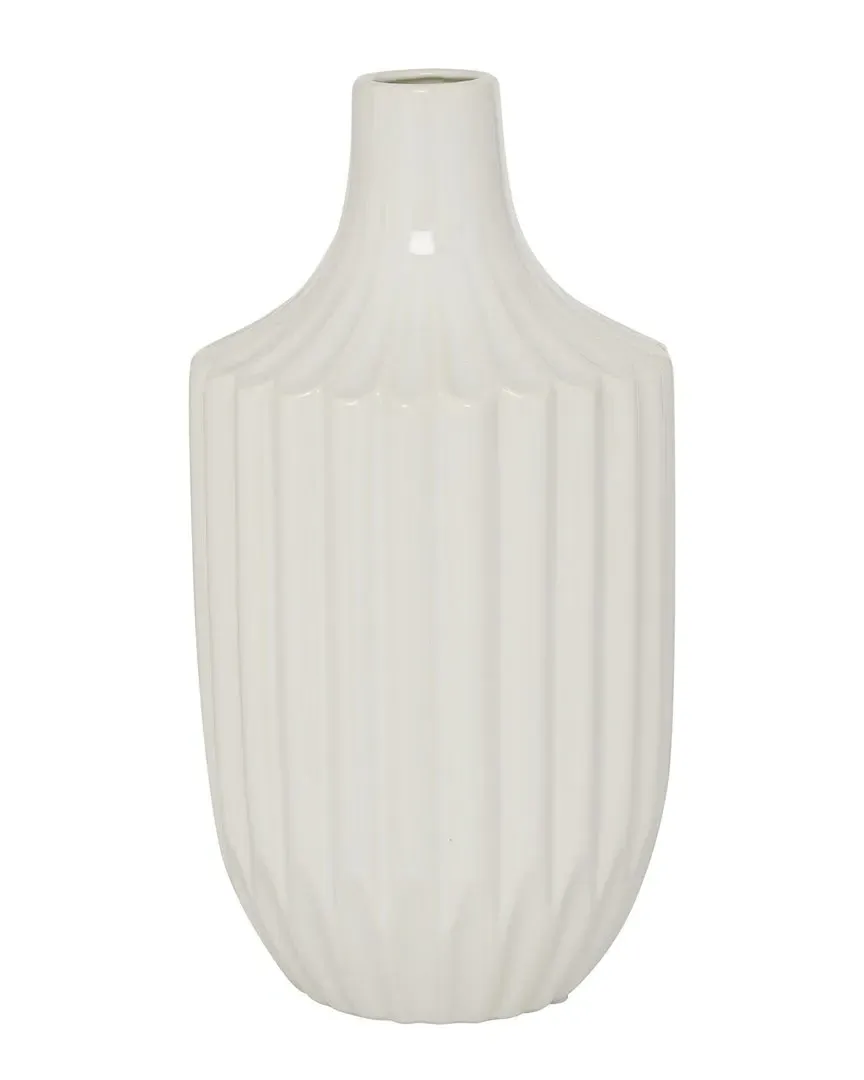 Pillar Ceramic Vase - White image
