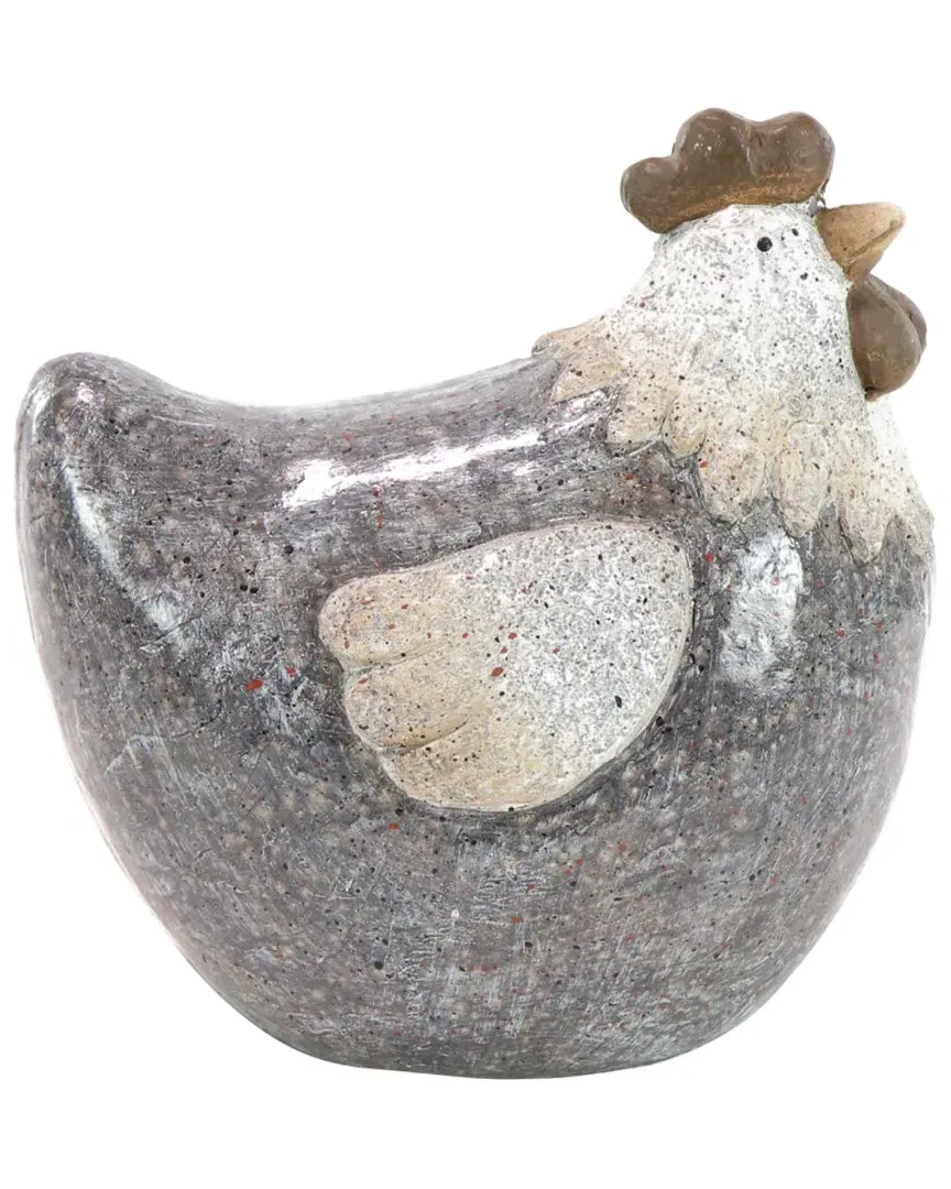 Polystone Hen Figurine - Brown image