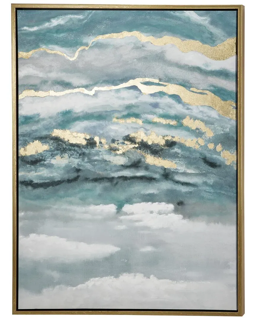 Polystone Landscape Framed Wall Art - Blue