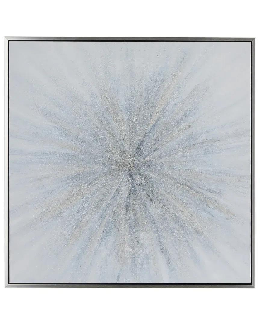 Polystone Radial Framed Wall Art - Blue