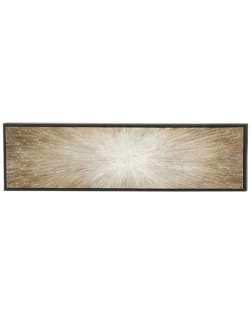 Polystone Radial Framed Wall Art - Brown image