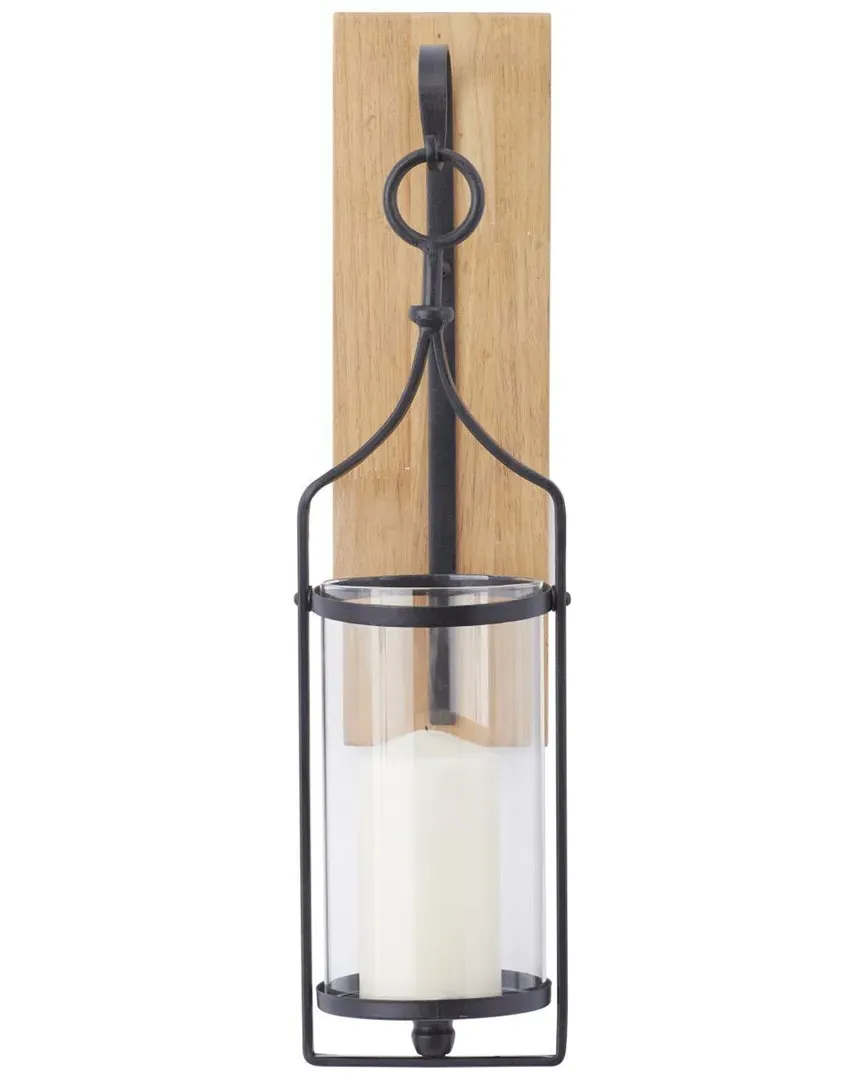 Poplar Farmhouse Wall Sconce - Black image