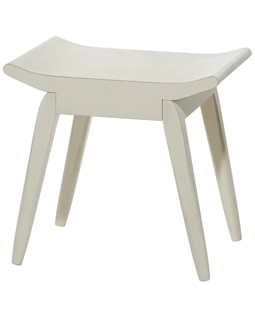 Rectangle Stool - White, Pine image