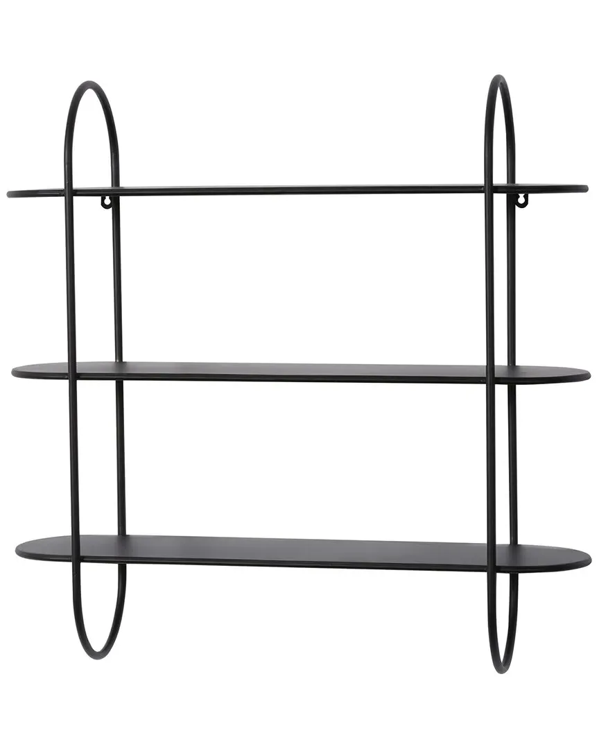 Rectangle Wall Shelf - Black, Metal