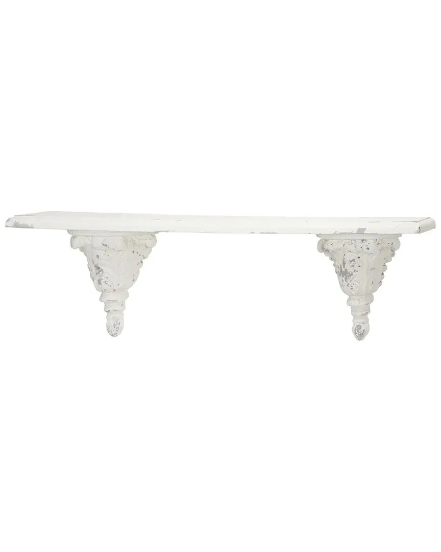 Rectangle Wood Wall Shelf - White image