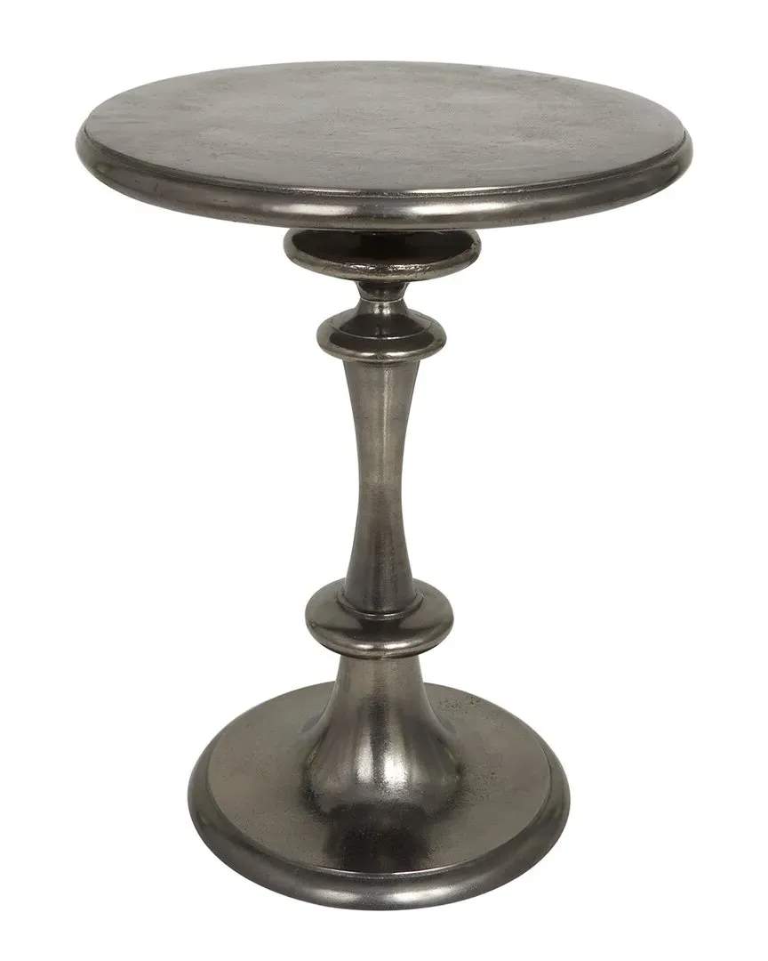Round Accent Table - Black, Aluminum