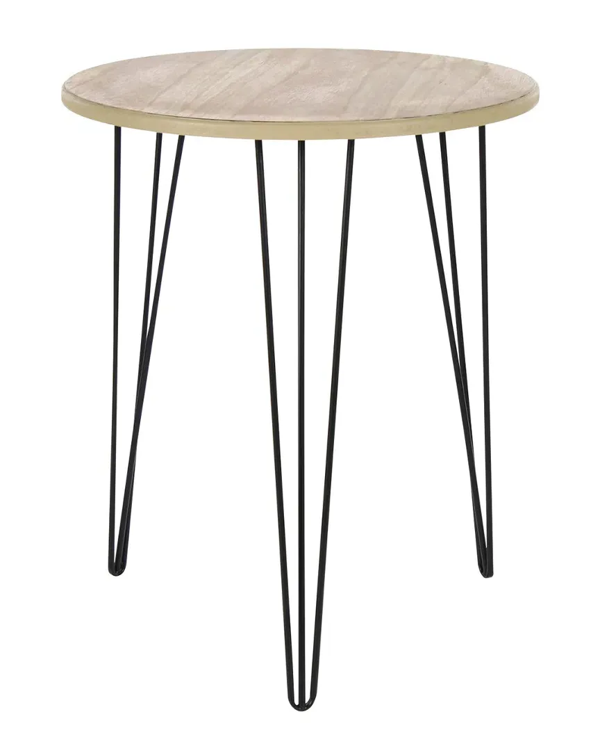 Round Accent Table - Brown, Wood