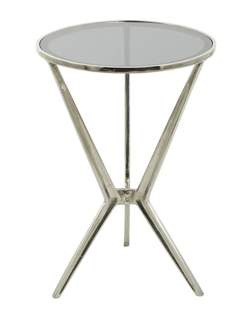 Round Accent Table - Silver, Aluminum image