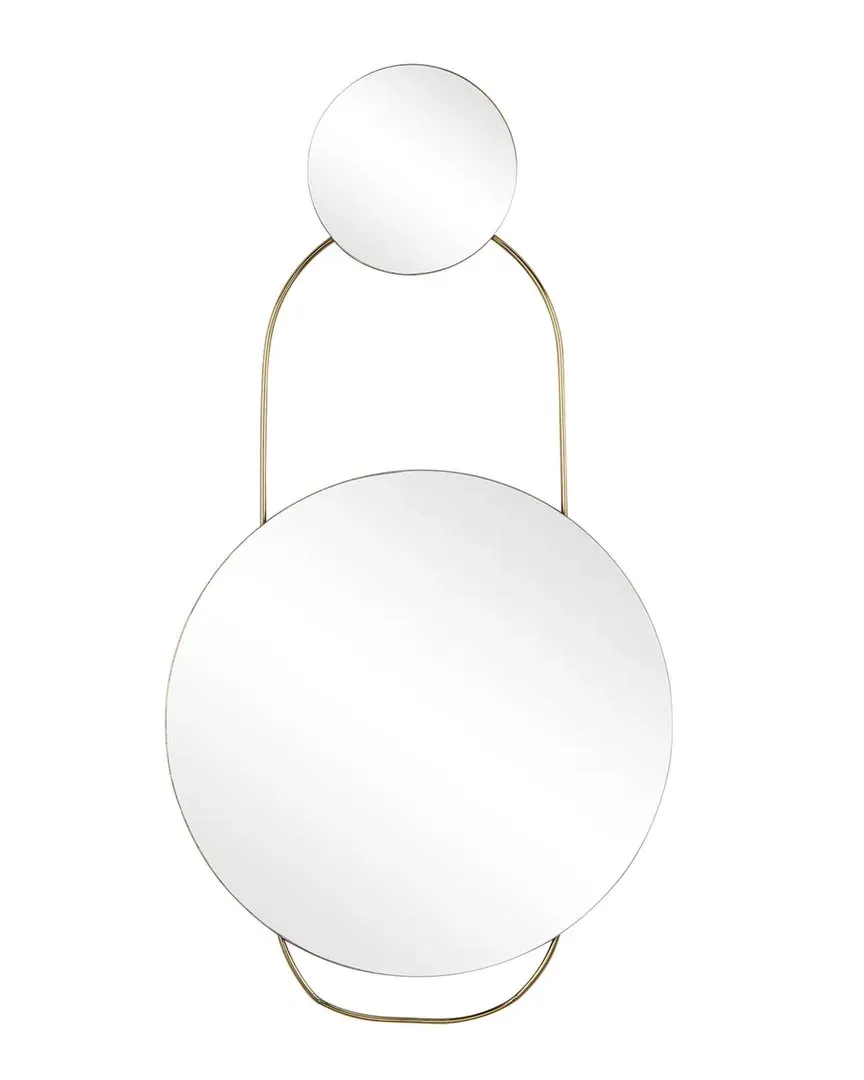 Round Metal Wall Mirror - Gold