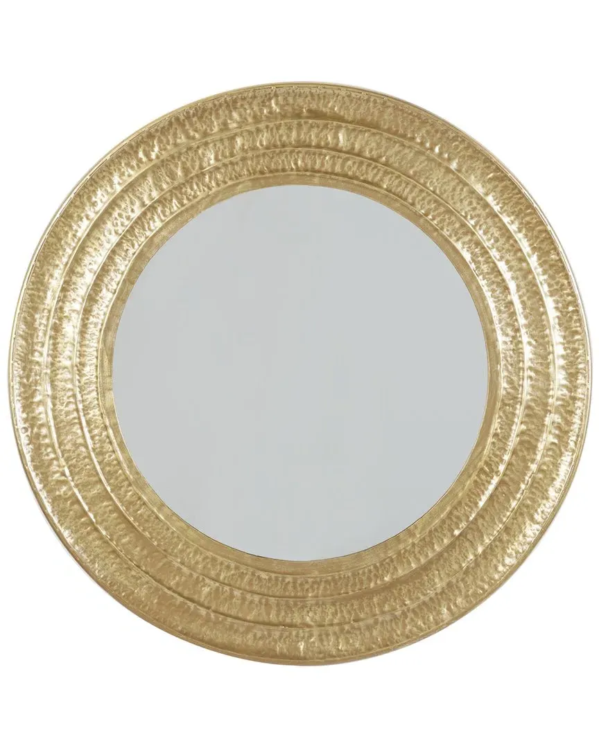 Round Wall Mirror - Gold, Metal