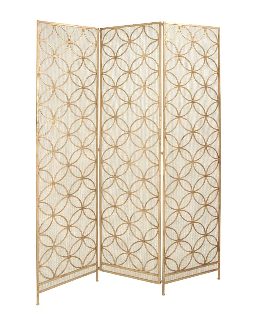 Rustic 3 Panel Screen - Textured Iron