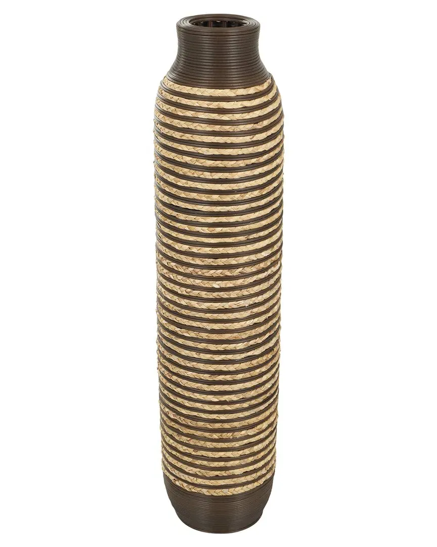 Seagrass Handmade Vase - Brown