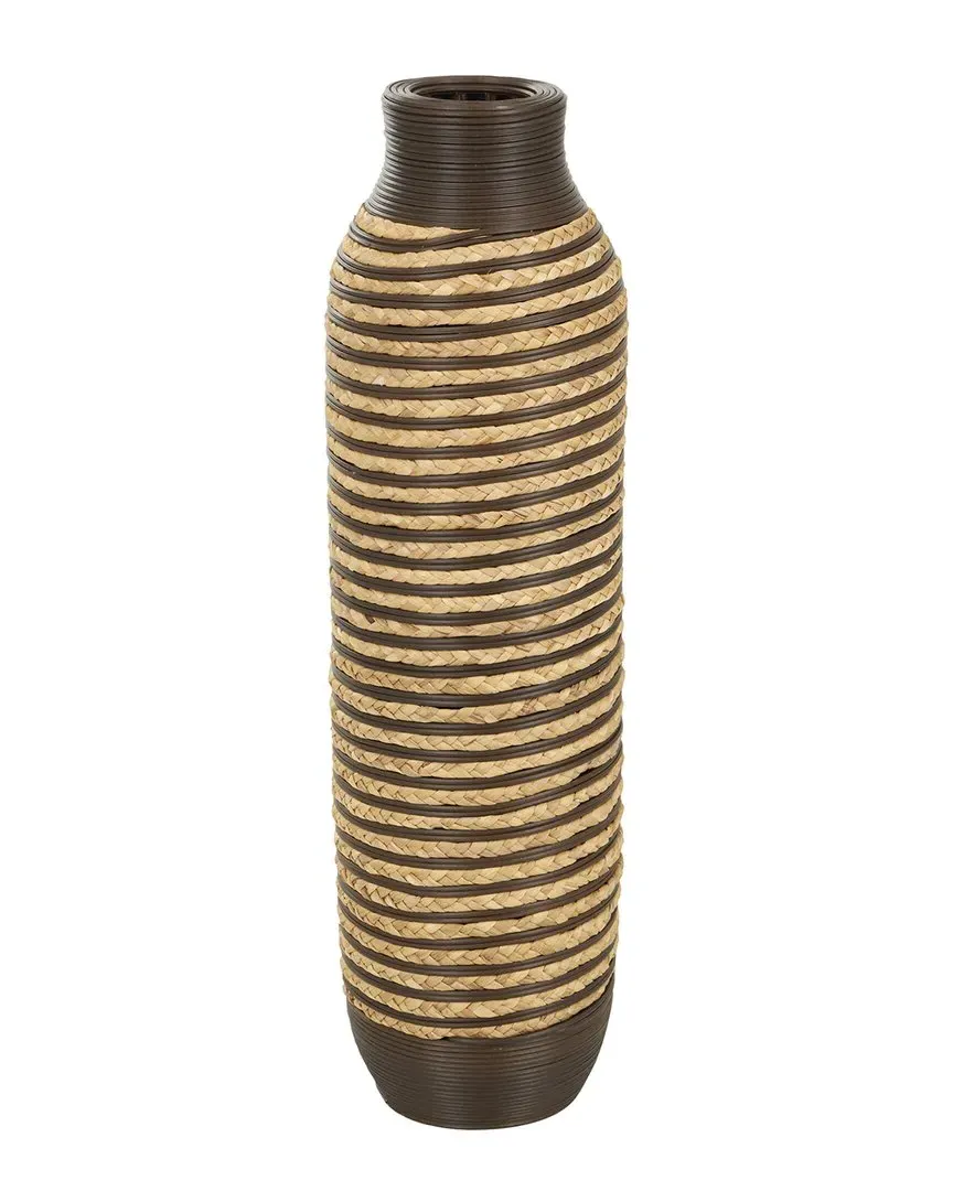 Seagrass Handmade Vase - Brown