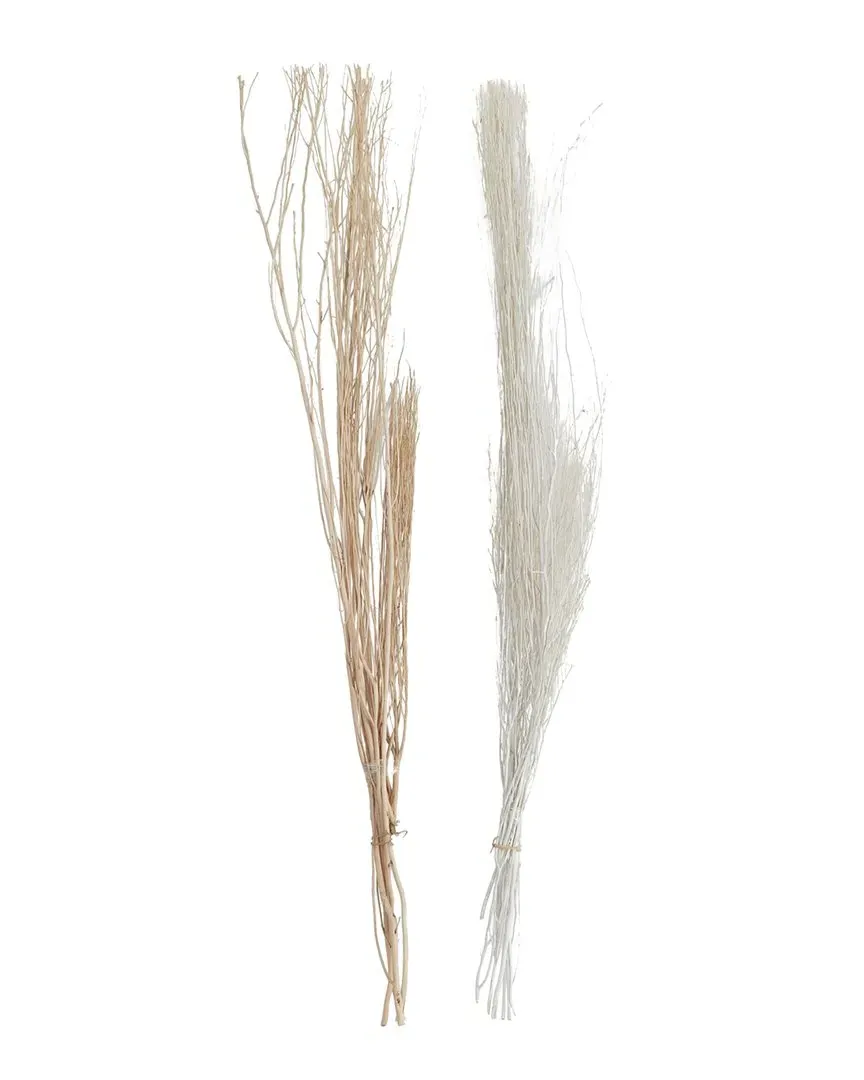 Set of 2 Pigeon Pea Dried Plant Natural Foliage - Brown image