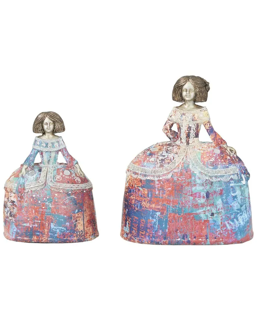 Set of 2 Tuscan Sculptures - Multi, Polystone