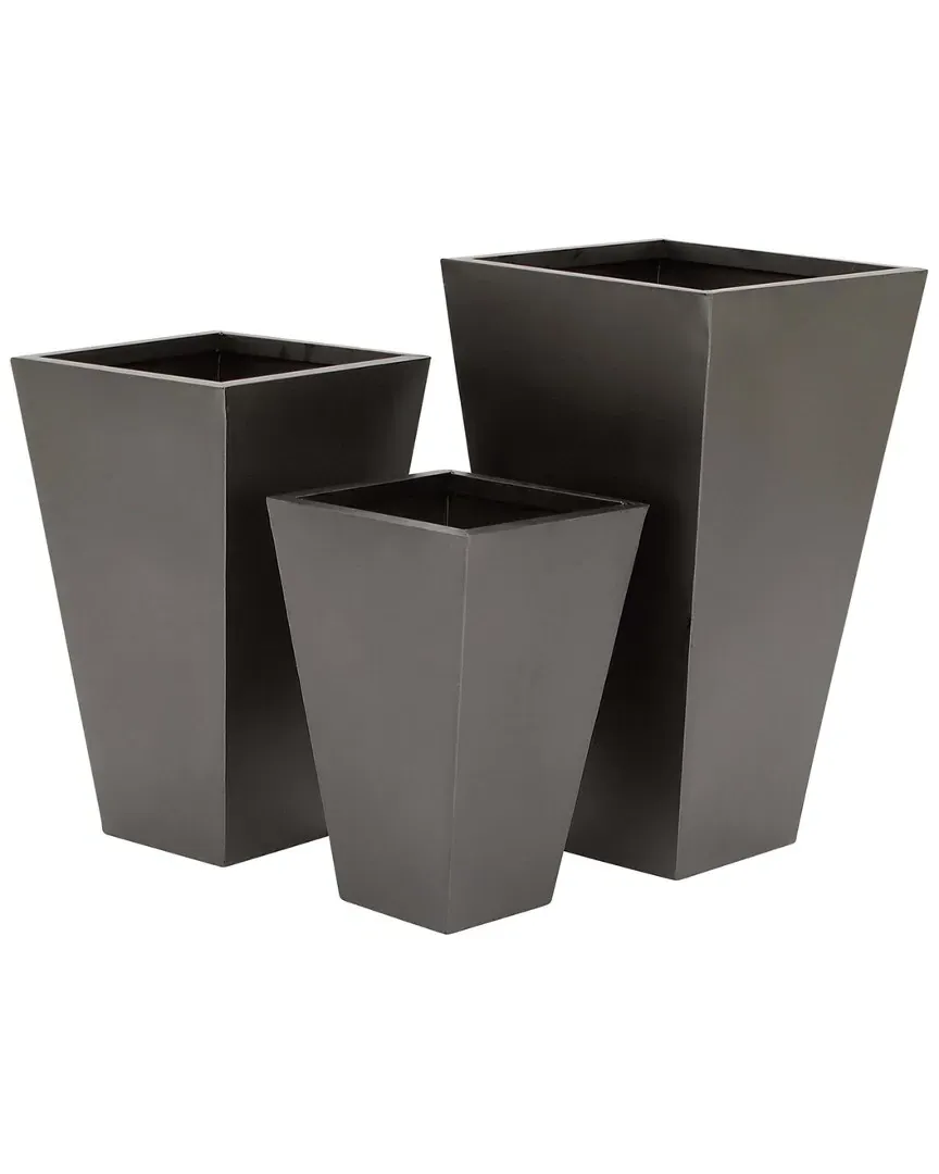 Set of 3 Planters - Metal