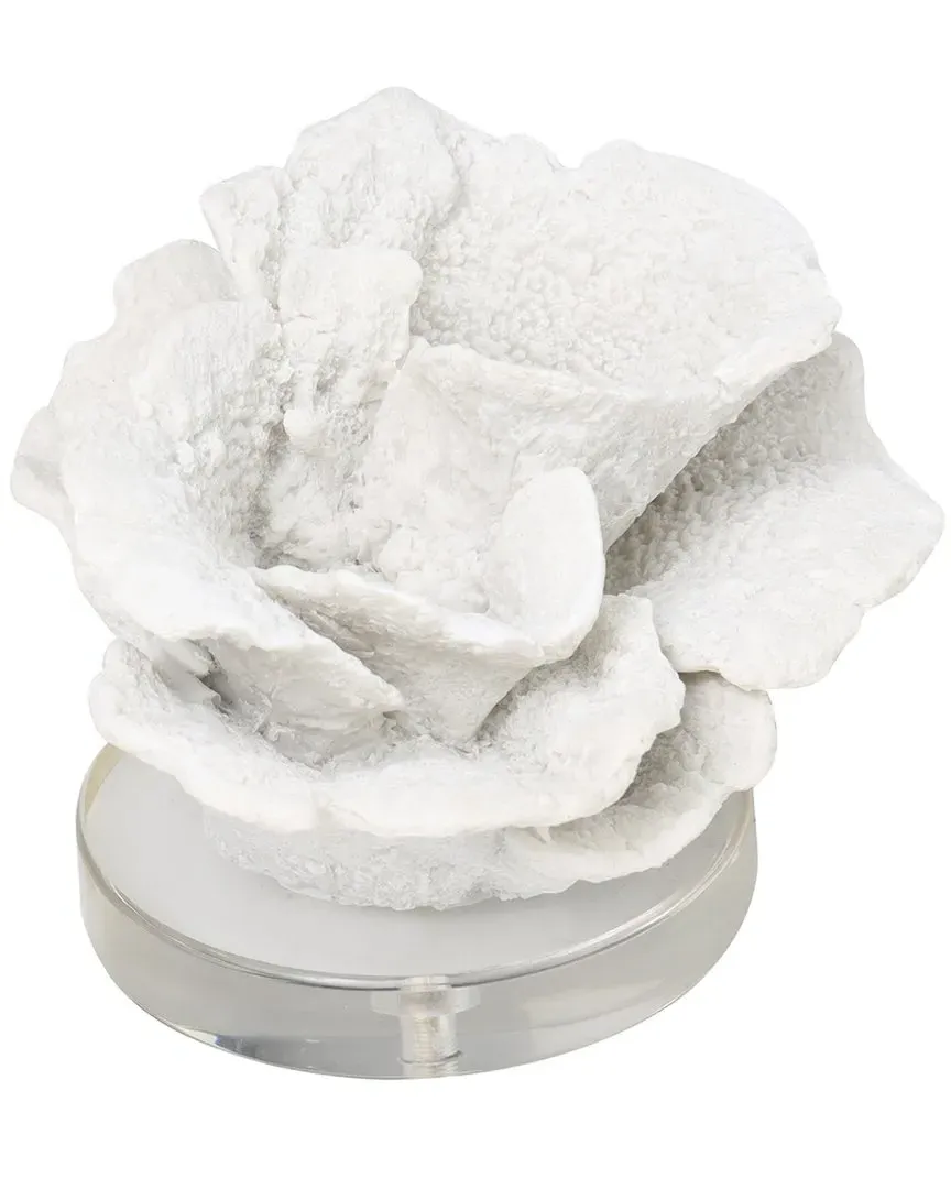 Small Coral Textured Sculpture - White, Polystone image