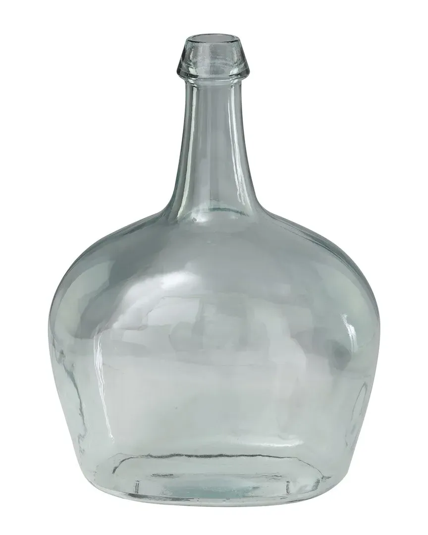Spanish Bottle Neck Vase - Clear, Recycled Glass image