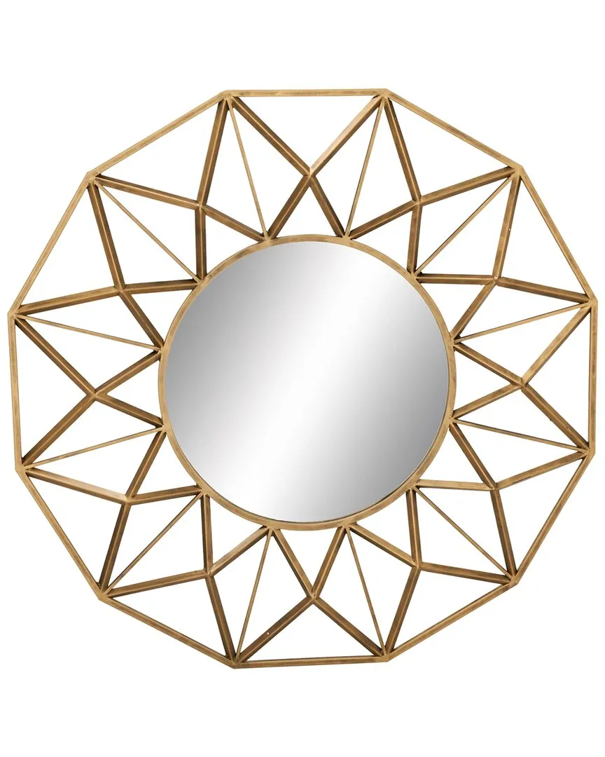 Square Wall Mirror - Gold, Iron image