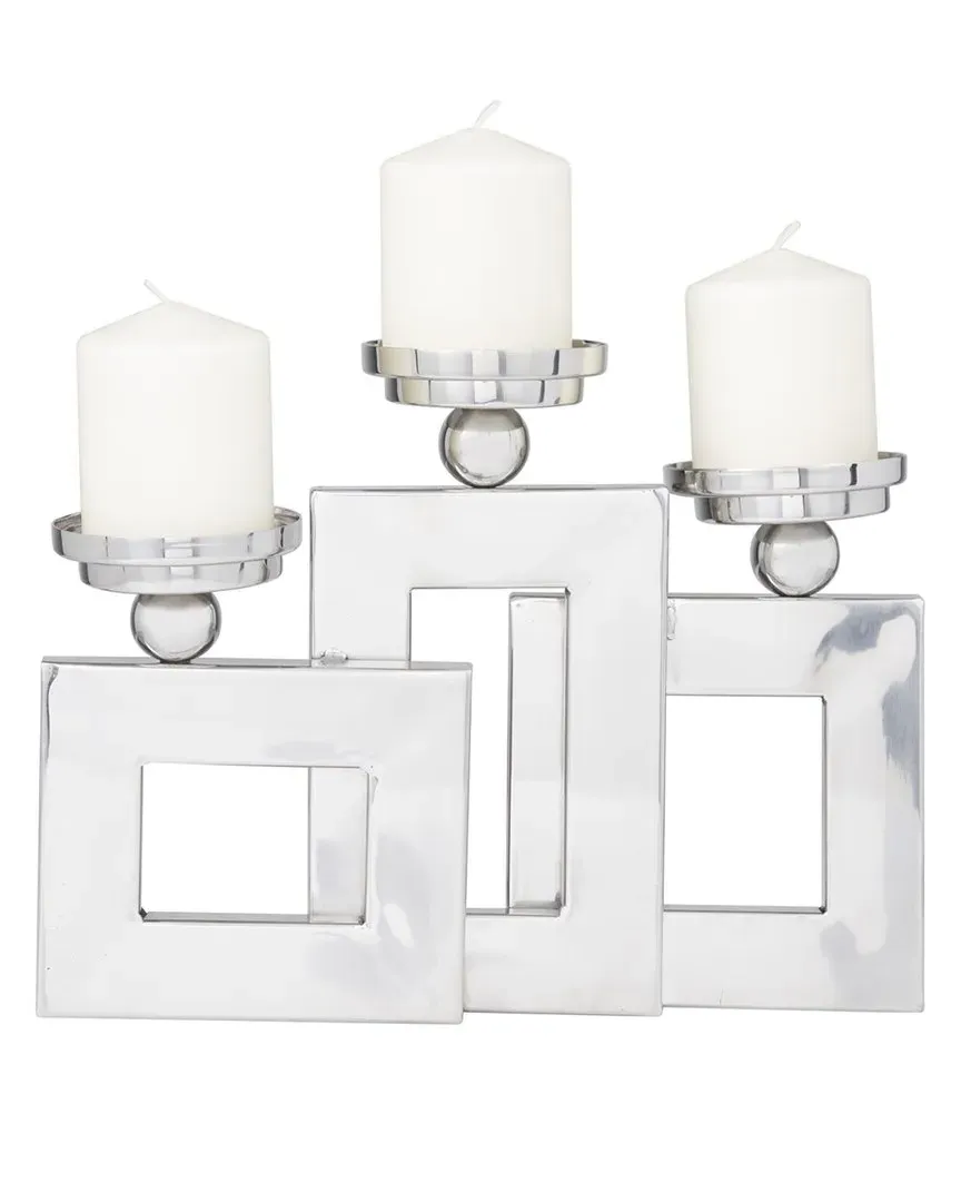 Stainless Steel Candle Holder - Silver