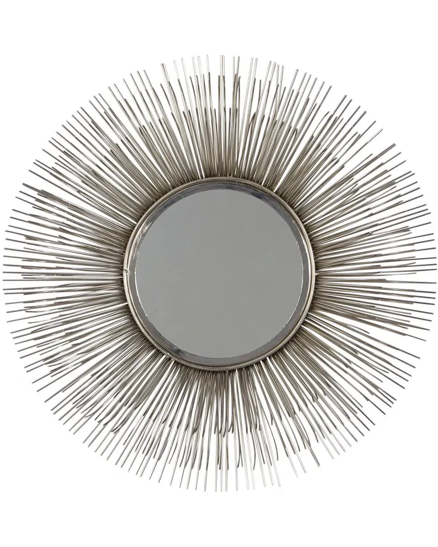 Starburst Wall Mirror - Silver, Metal
