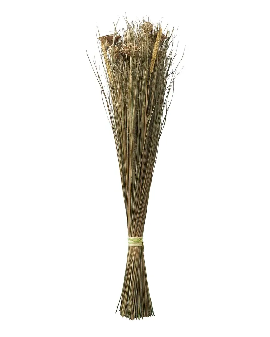 Tall Grass Dried Plant Bouquet - Brown