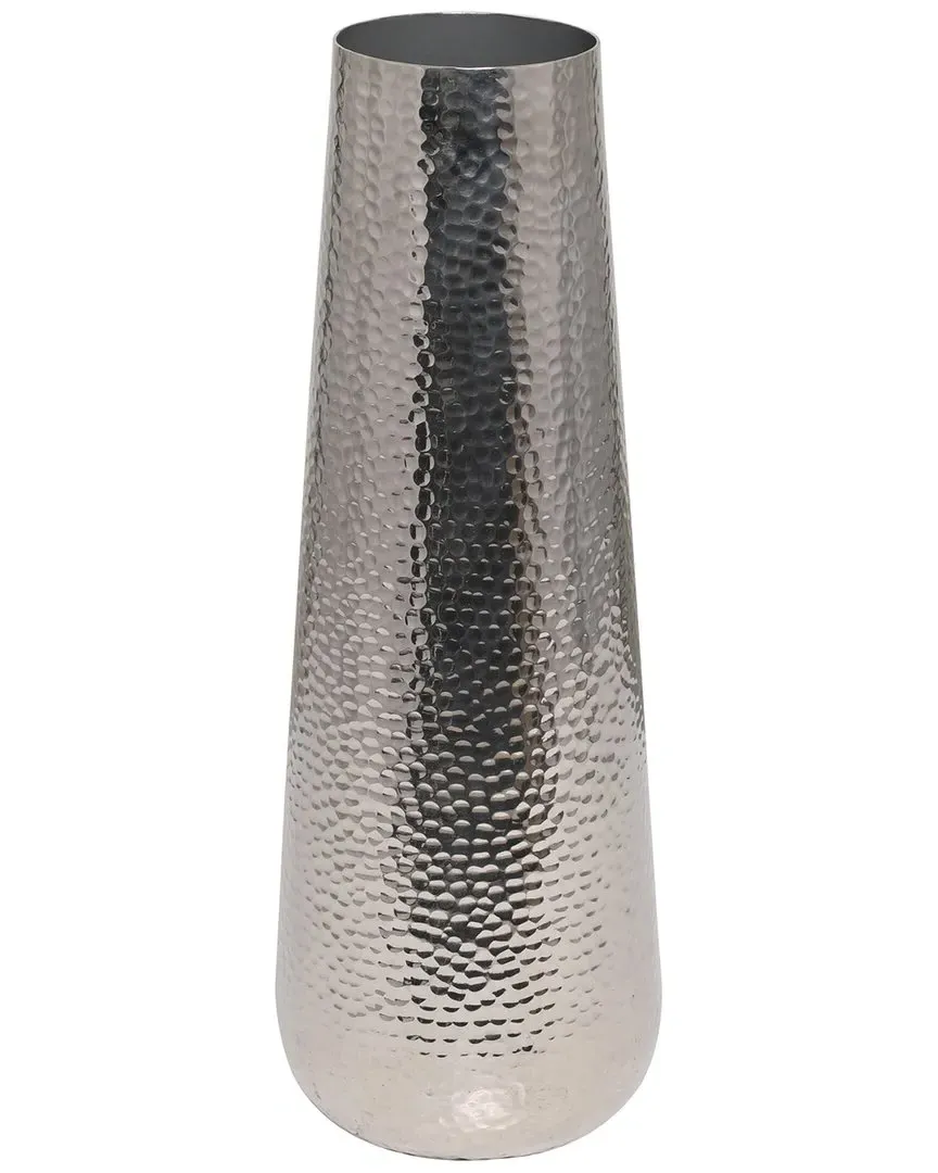 Tall Hammered Vase - Silver, Aluminum image