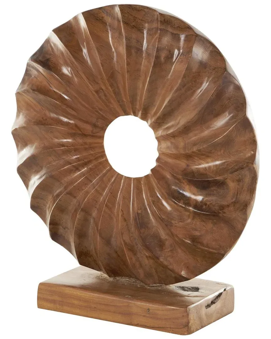 Teak Wood Sculpture - Brown