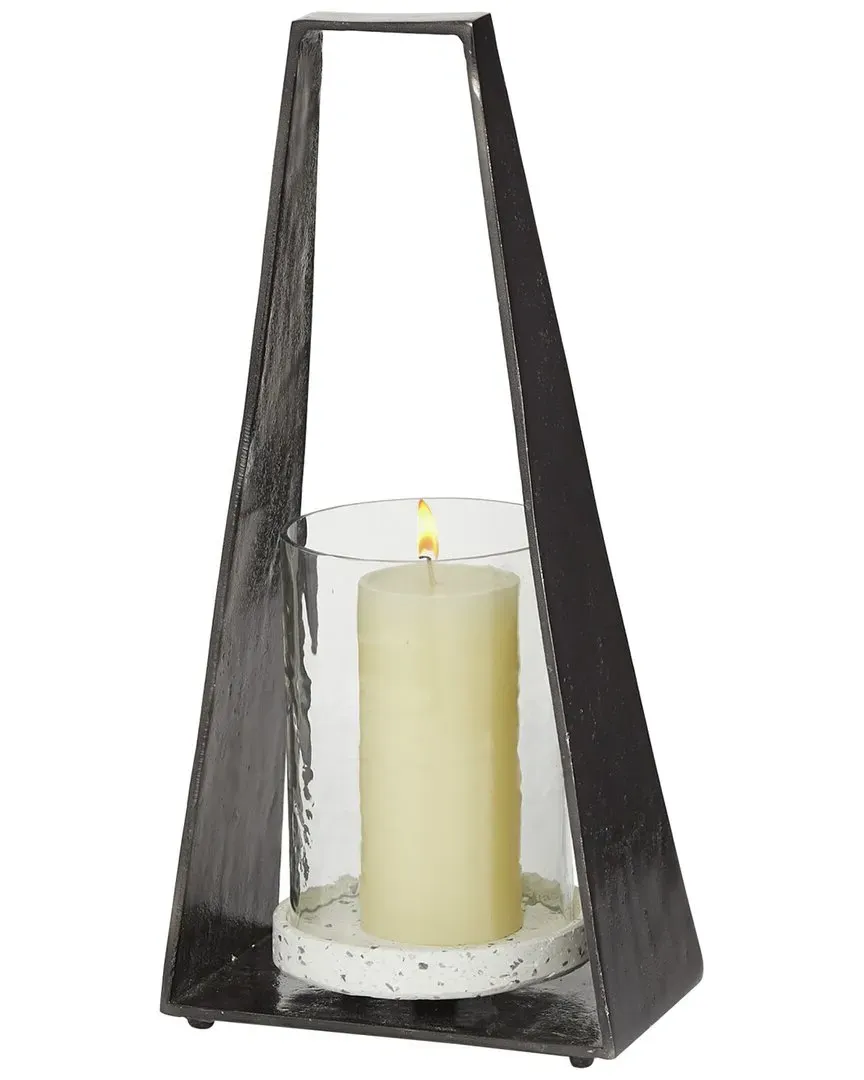 Terrazzo Candle Holder Lantern - Black, Terrazzo