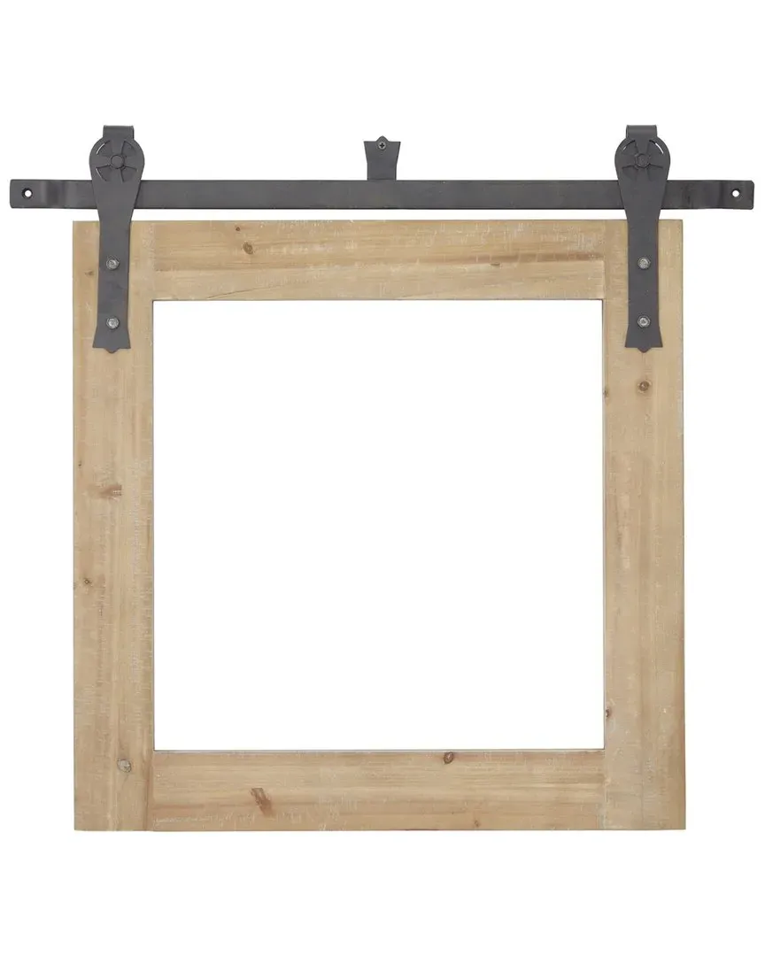 Wall Mirror - Brown, Fir Wood