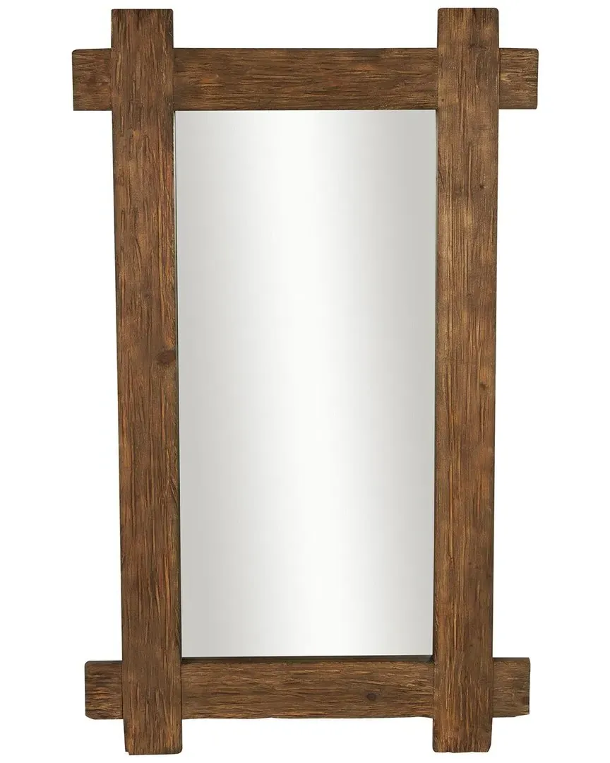 Wall Mirror - Brown, Wood