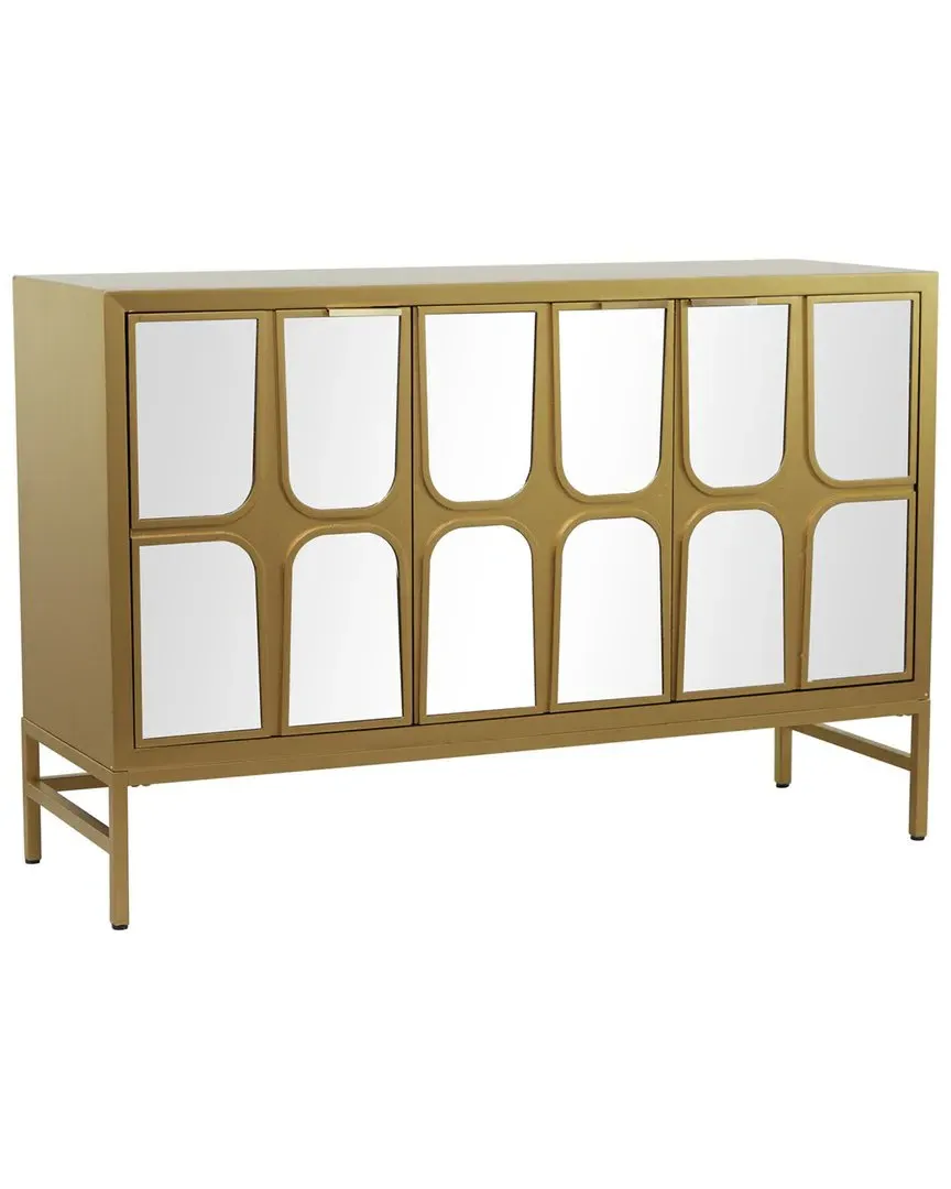 Wood Cabinet - Gold