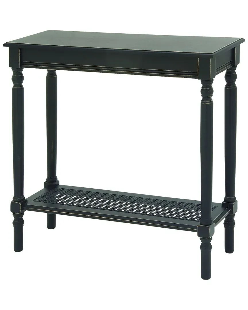 Wood Console Table - Black, Pine