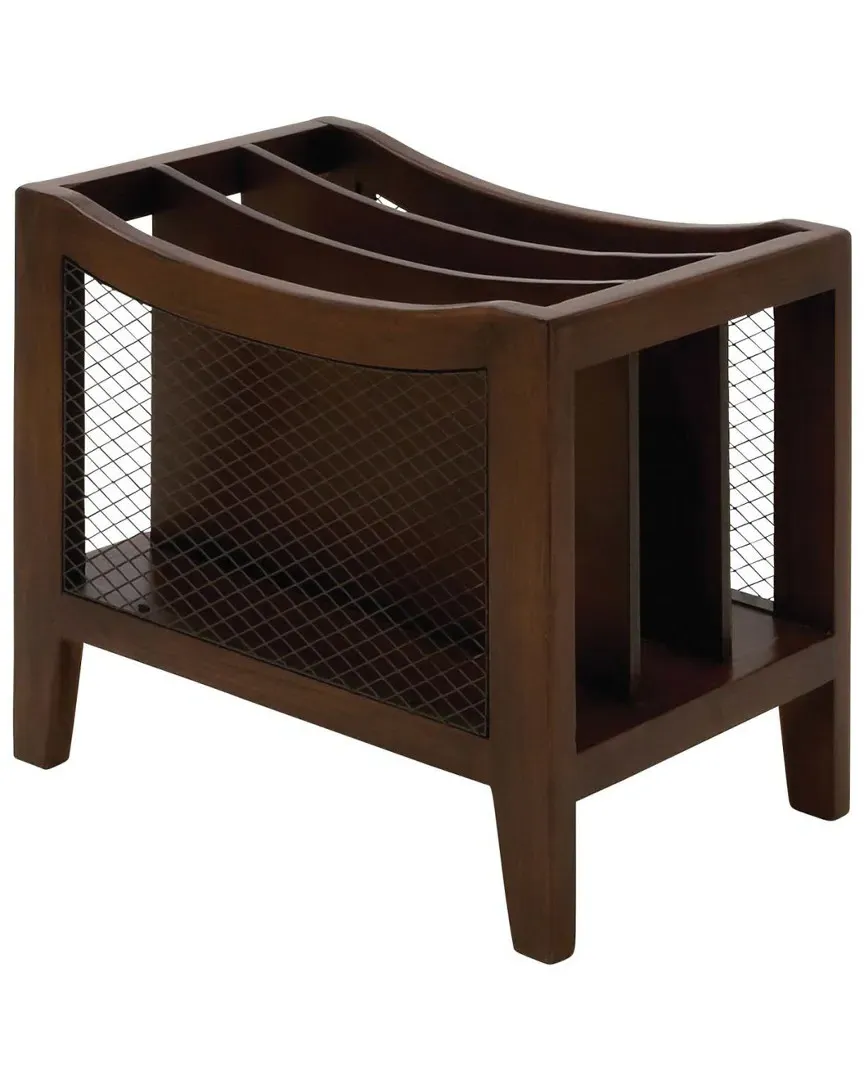 Wood Magazine Holder - Wood, Metal image